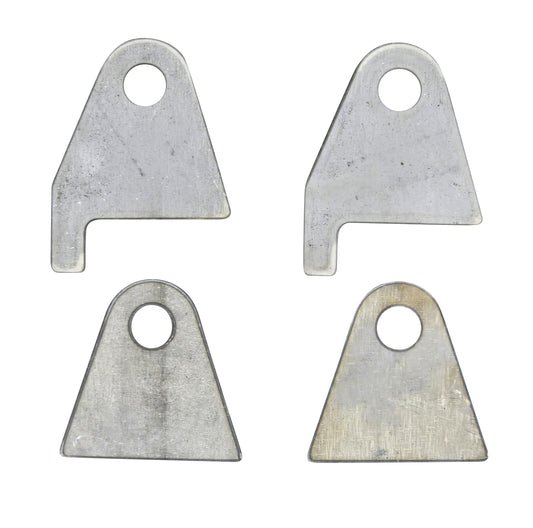 2pc Notched & 2pc Flat 4-Link Panhard Bar Traction Bar Mount Tabs Brackets