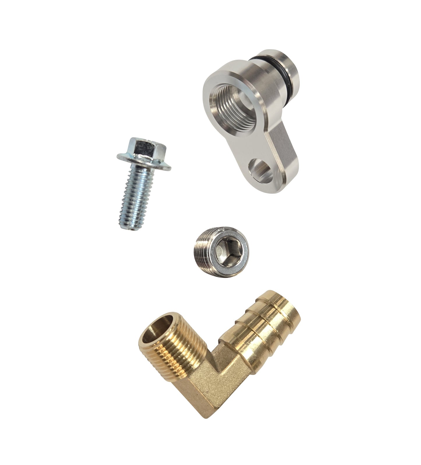 Thermostat Housing to Heater Core Coolant Adapter for 2005-2007 6.6l Duramax