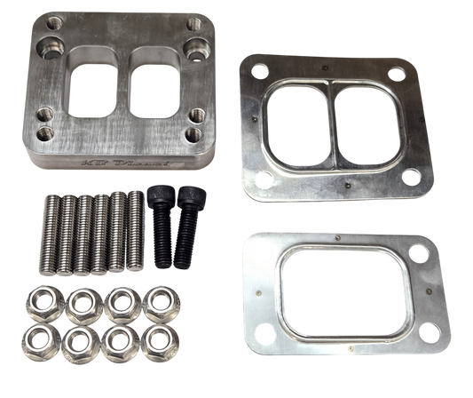 T3 to T4 Stainless Steel Adapter Flange w/ Hardware