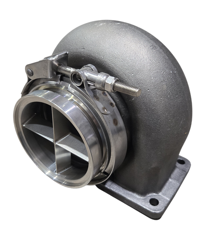 4.0in S400 *T4 Foot* Downpipe Turbo Guard Cross Bolts Flange & Clamp