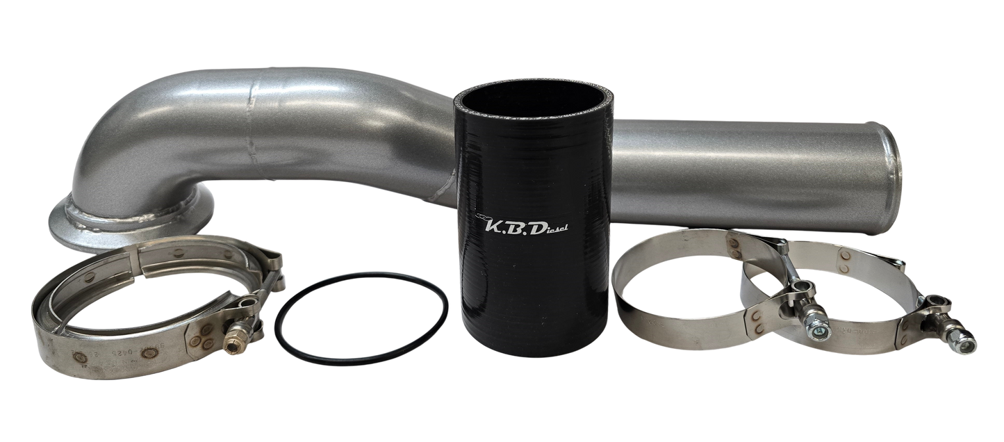 Low Mount S400 Hot Side Pipe for 2G Swap on 2003-2009 6.7l Cummins 3G