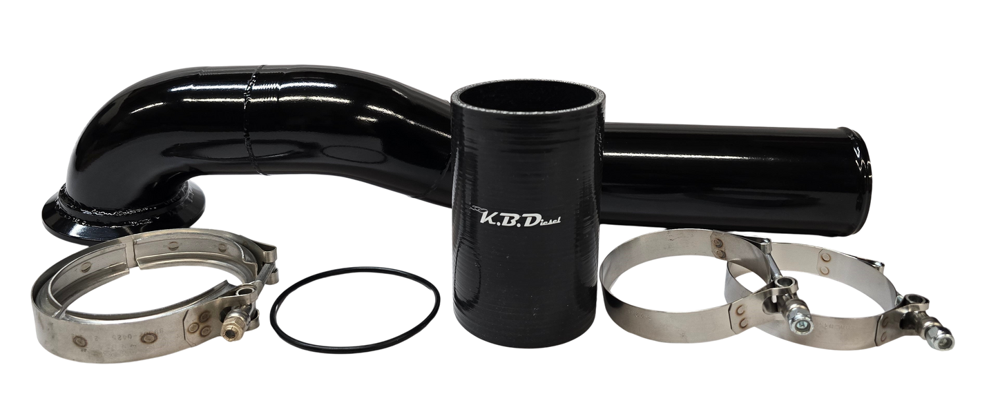 Low Mount S400 Hot Side Pipe for 2G Swap on 2003-2009 6.7l Cummins 3G
