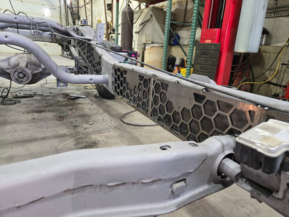 2pcs Frame Support Plates for 1999-2010 Chevy GMC 2500 3500 6.6l Duramax