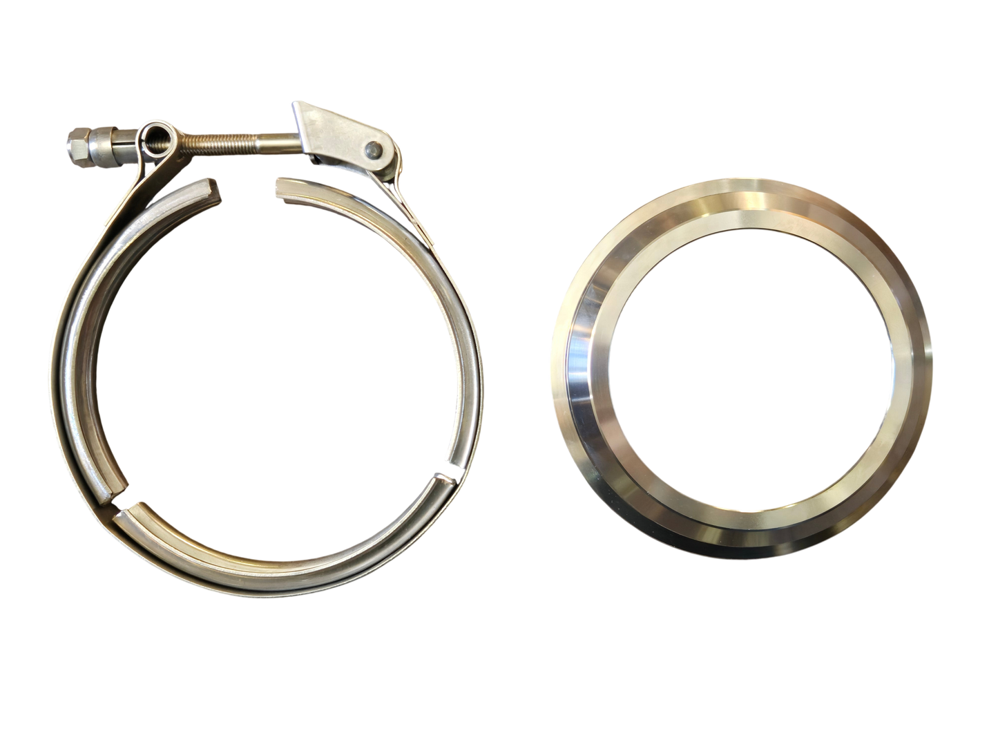 Machined Downpipe Flare Flange & Clamp for S400 *T6 Foot*