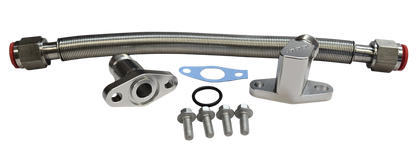 -12 S300/S400 Turbo Oil Return Drain Line Kit for 2001-2016 6.6l Duramax