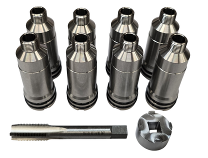 Thread In Fuel Injector Cups for 6.6l Duramax LB7 Chevy GMC 2001-2004