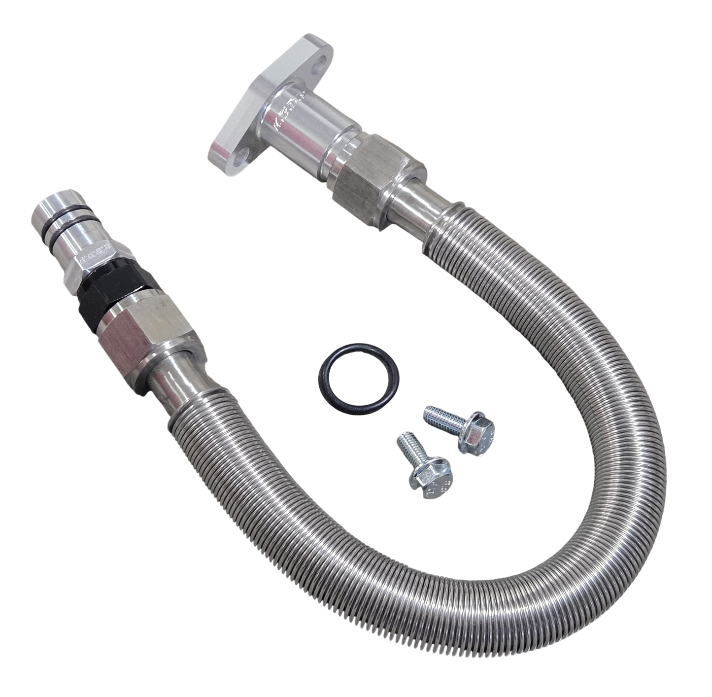 -12 S300/S400 2nd Gen Swap Turbo Oil Return Drain Line Kit for 5.9l 6.7l Cummins