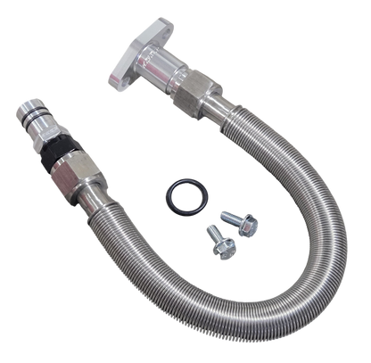 -12 S300/S400 2nd Gen Swap Turbo Oil Return Drain Line Kit for 5.9l 6.7l Cummins