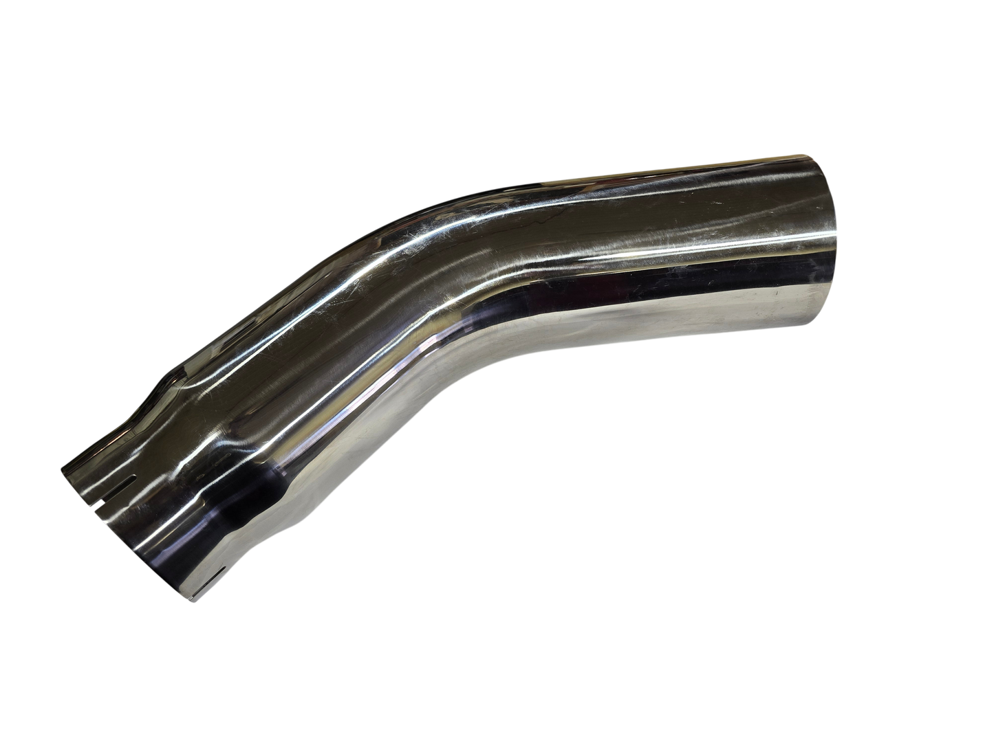 4"ID x 5"OD x 23" Long Polished 304SS Elbow Turn Down Turn Up Exhaust Tip +Clamp