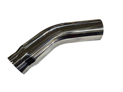 4"ID x 5"OD x 23" Long Polished 304SS Elbow Turn Down Turn Up Exhaust Tip +Clamp