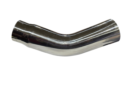 4"ID x 5"OD x 23" Long Polished 304SS Elbow Turn Down Turn Up Exhaust Tip +Clamp