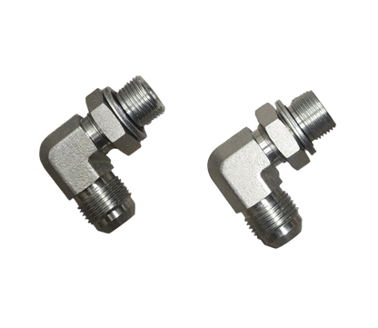 M20 O-Ring Boss by -10 AN / JIC 90° Elbow Fittings For Oil Cooler Lines