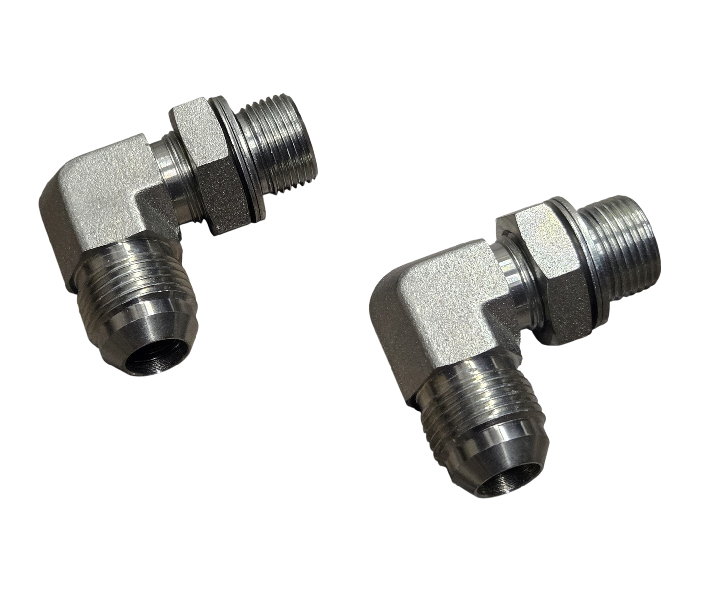 M20 O-Ring Boss by -10 AN / JIC 90° Elbow Fittings For Oil Cooler Lines