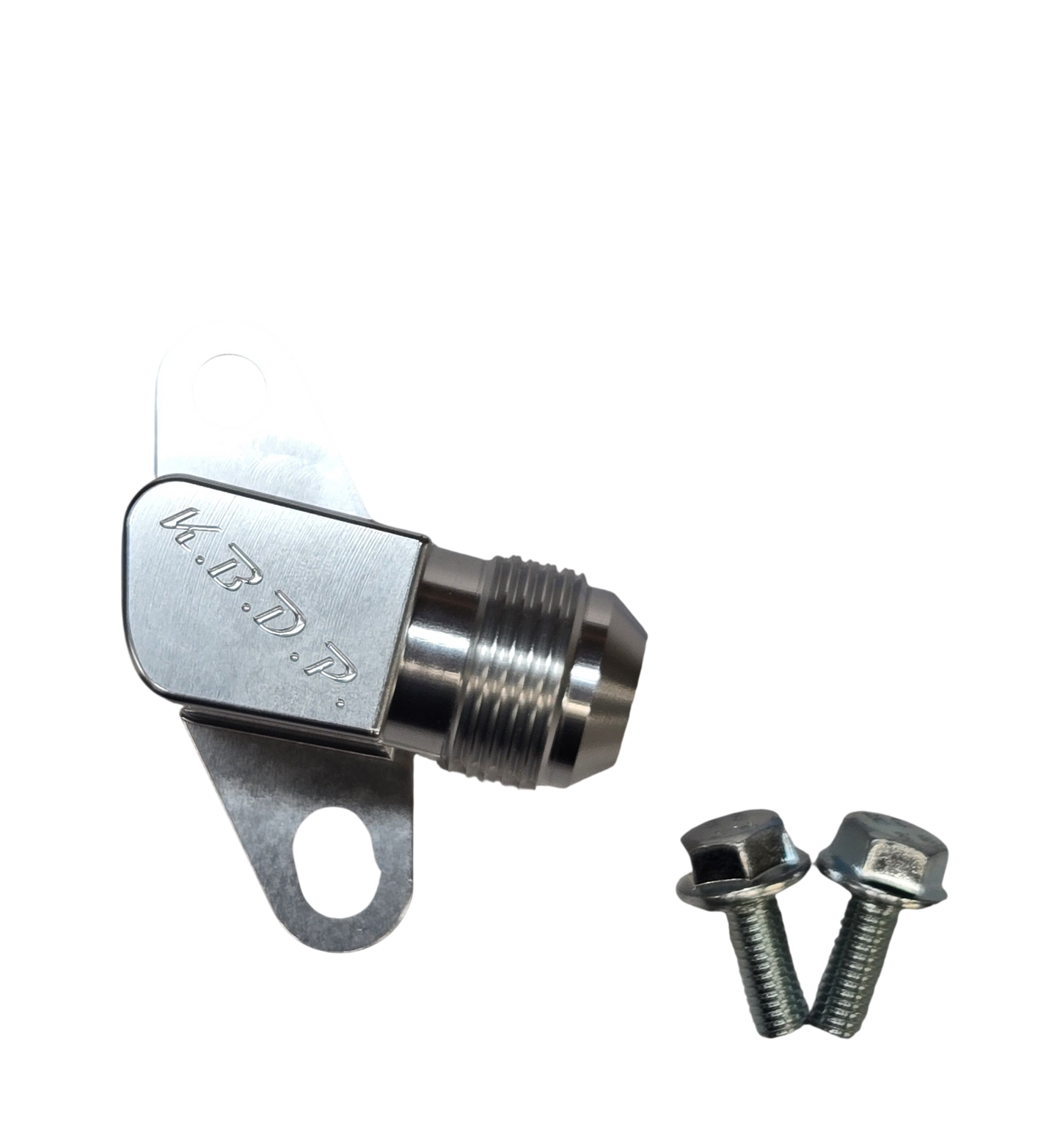 -12AN Billet Turbo Oil Return Drain Line Engine Adapter for 2001-16 6.6l Duramax