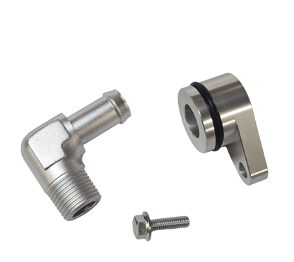 Coolant Riser Standpipe Bypass Billet Fitting for 2010-24 6.7l Cummins Dodge Ram