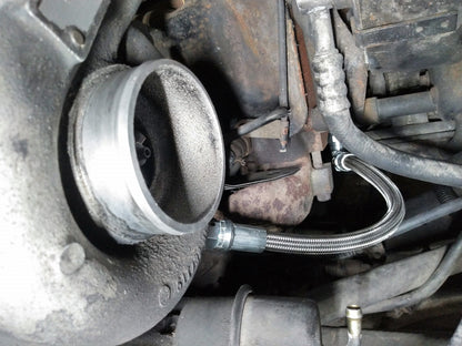 Turbo Oil Drain Line Tube Kit for 92-02 6.5l 6.2l Detroit Diesel Chevy GMC