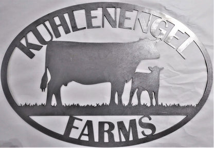 Custom Metal Farm or Family Sign, Animals, Tractor, Objects- Established In Year
