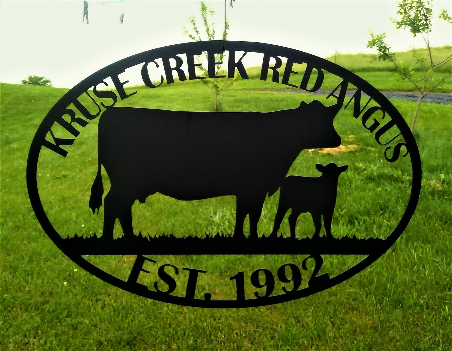 Custom Metal Farm or Family Sign, Animals, Tractor, Objects- Established In Year