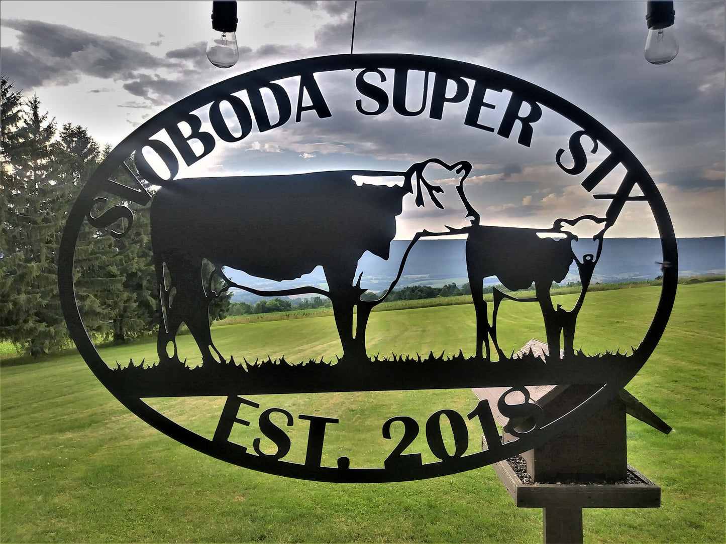 Custom Metal Farm or Family Sign, Animals, Tractor, Objects- Established In Year