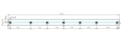 Heavy Duty 3/8 Thick x 54" Plow Wear Bar Cutting Edge for WARN Snow Plow