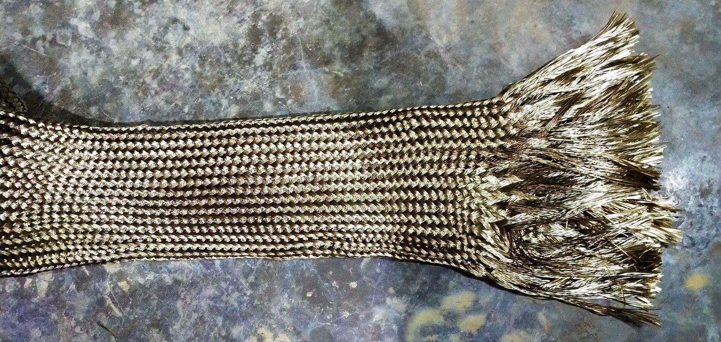 Fiberglass Woven Heat Wrap Sleeve Sock for 2 - 3.5" OD Tube - Sold Per Foot