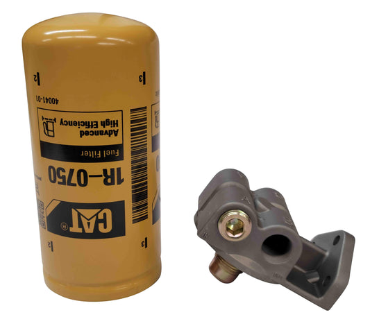 Diesel Fuel Filter Remote Mount Base 1"-14 with CAT 1R-0750