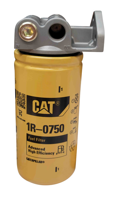 Diesel Fuel Filter Remote Mount Base 1"-14 with CAT 1R-0750