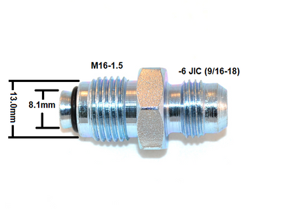 Power Steering Hydroboost Bump Tube Hose Adapter M16-1.5 to -6AN