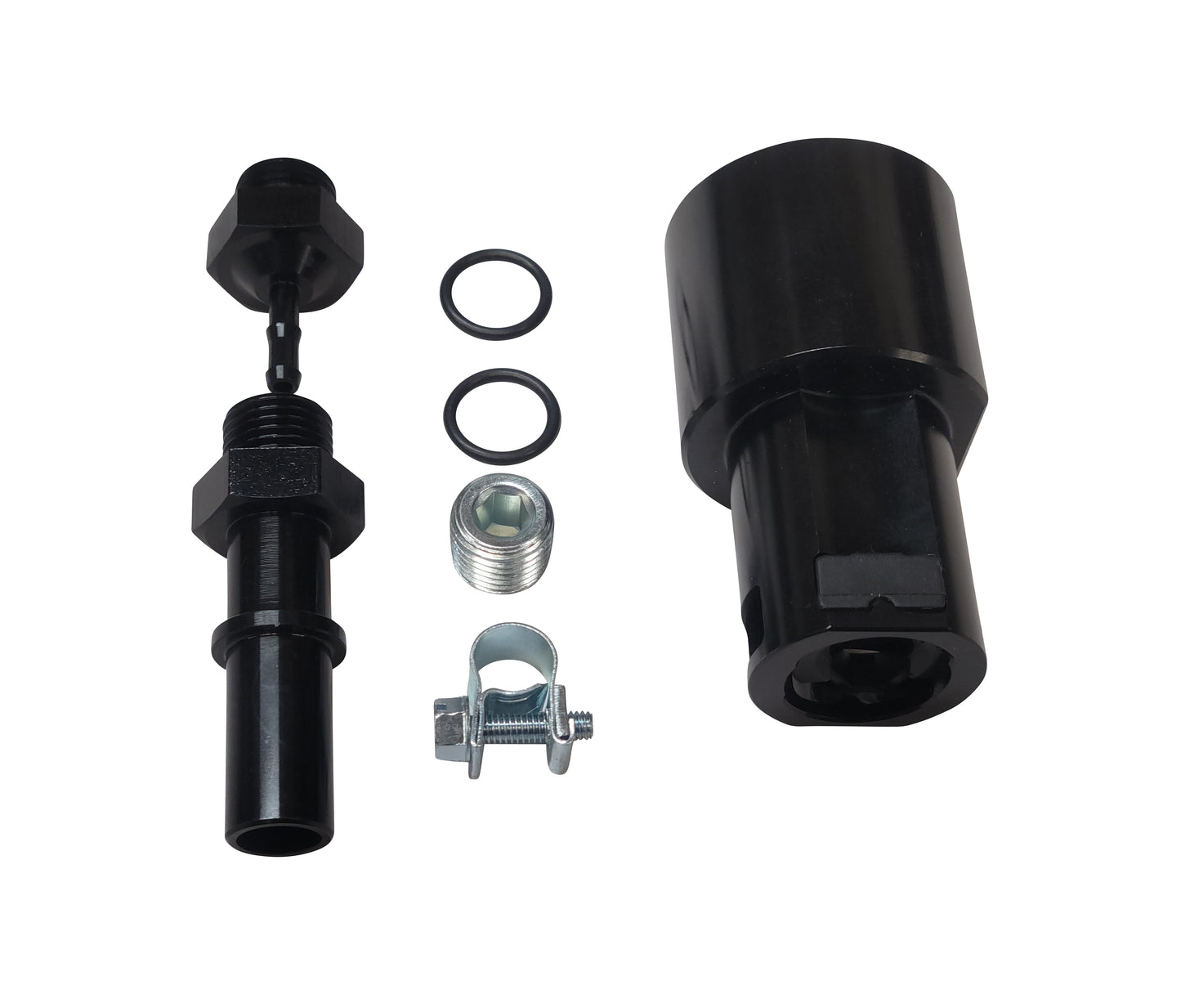 Billet Aluminum Fuel Filter Return Fitting for 2011-2016 6.7l Ford Powerstroke