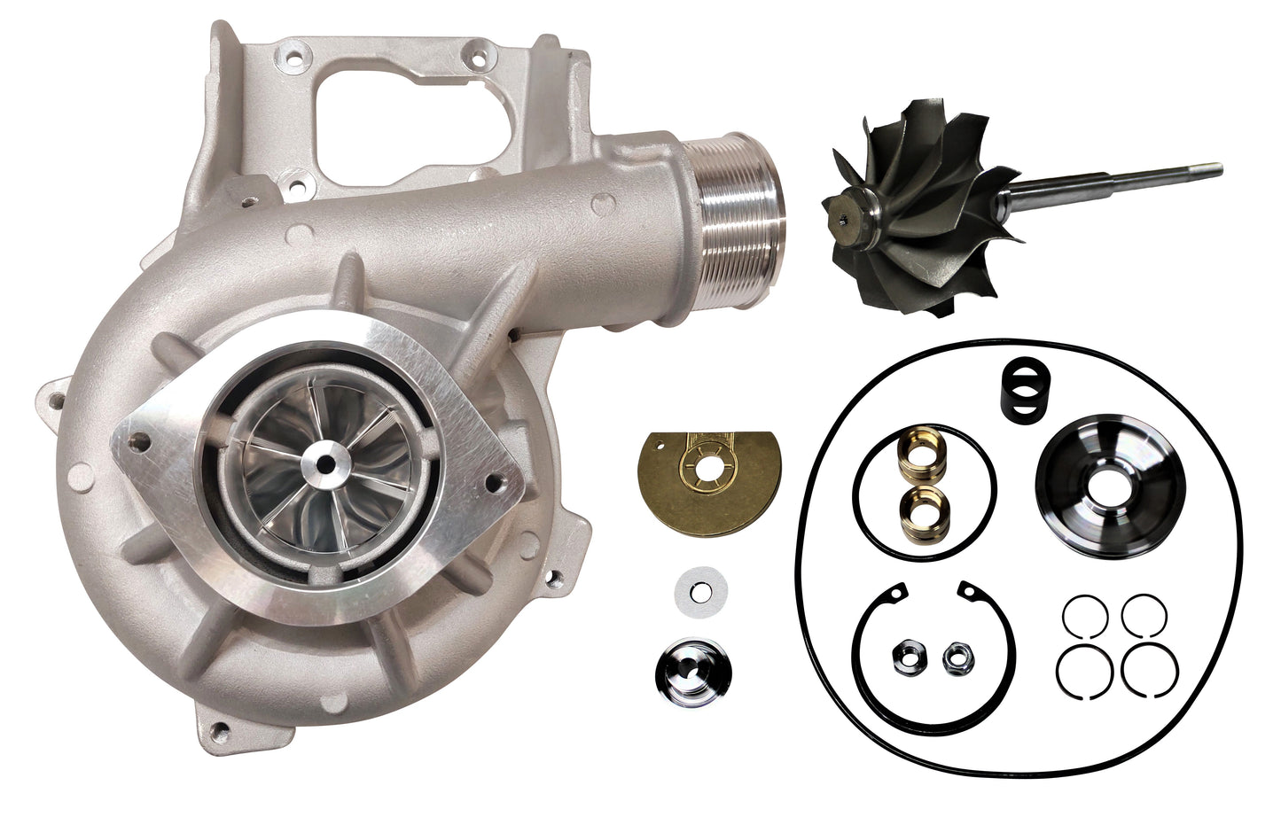 63.5mm Complete Turbo Rebuild Kit for 6.6l Duramax L5P 2017-2023 Chevy GMC
