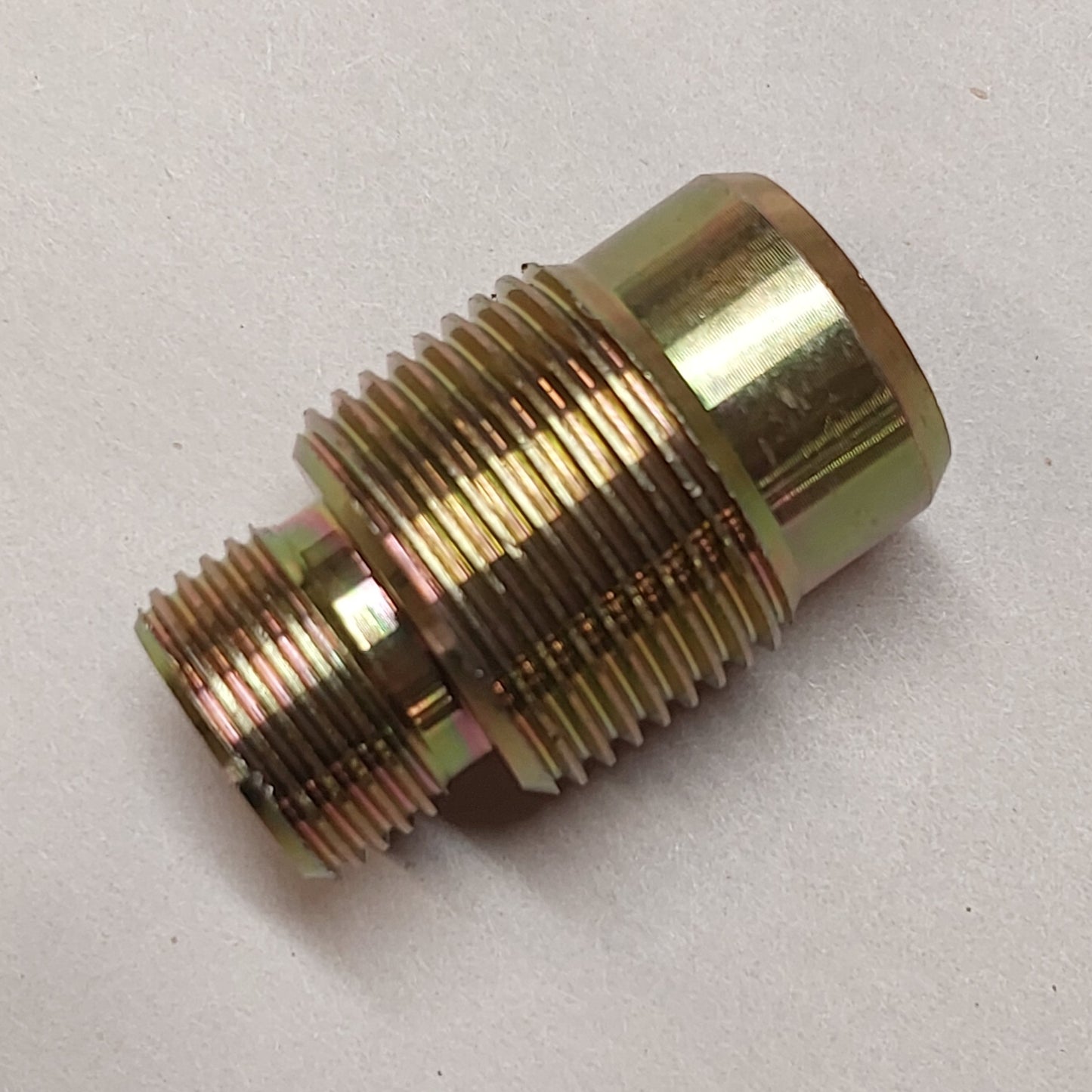 1"-14 by 3/4"16 Threaded Adapter for Diesel Fuel Filter Remote Mount Base