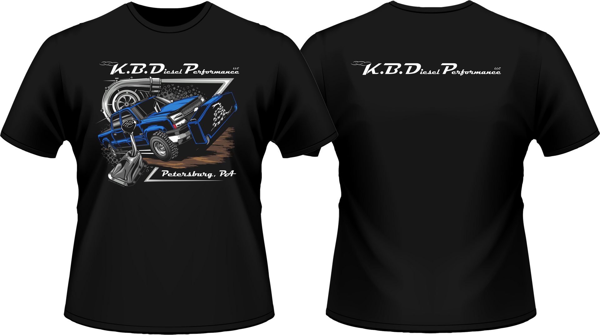 Duramax Shirt KB Diesel Performance LLC KBDP Black T-Shirt