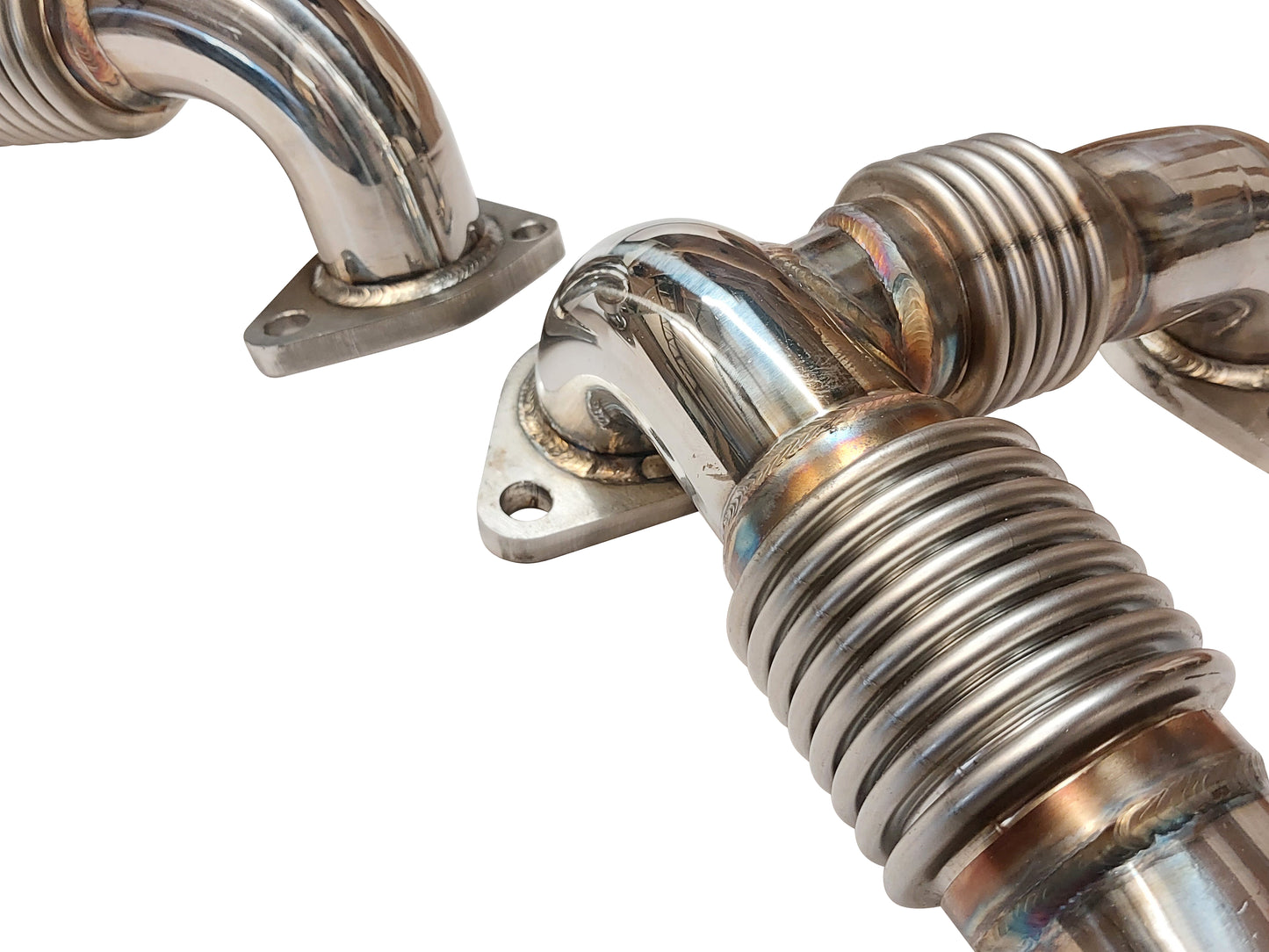 Stainless Turbo Exhaust Up Pipes for 2006 6.6l LBZ Duramax Kodiak Topkick