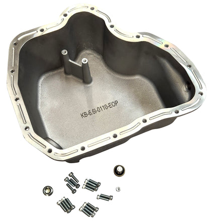 High Capacity Cast Aluminum Oil Pan for 2001-2010 6.6l Duramax Chevy GMC