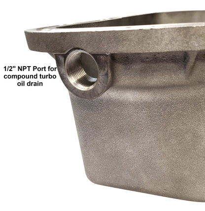 High Capacity Cast Aluminum Oil Pan for 2011-2016 6.6l Duramax LML Chevy GMC