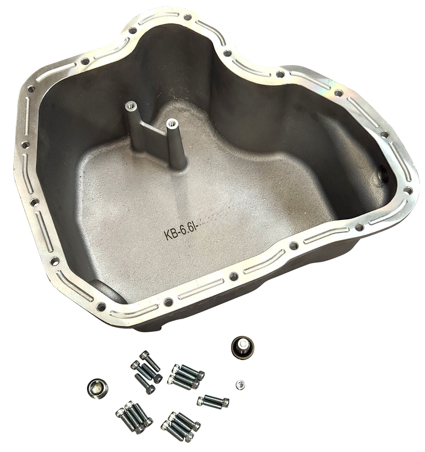 High Capacity Cast Aluminum Oil Pan for 2011-2016 6.6l Duramax LML Chevy GMC