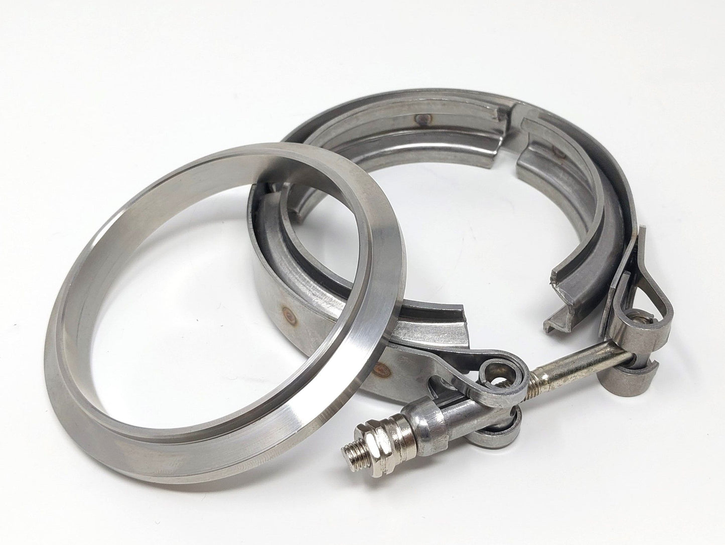 Stainless Steel Turbo Outlet to Downpipe V-band Flange & Clamp for 6.5l Diesel