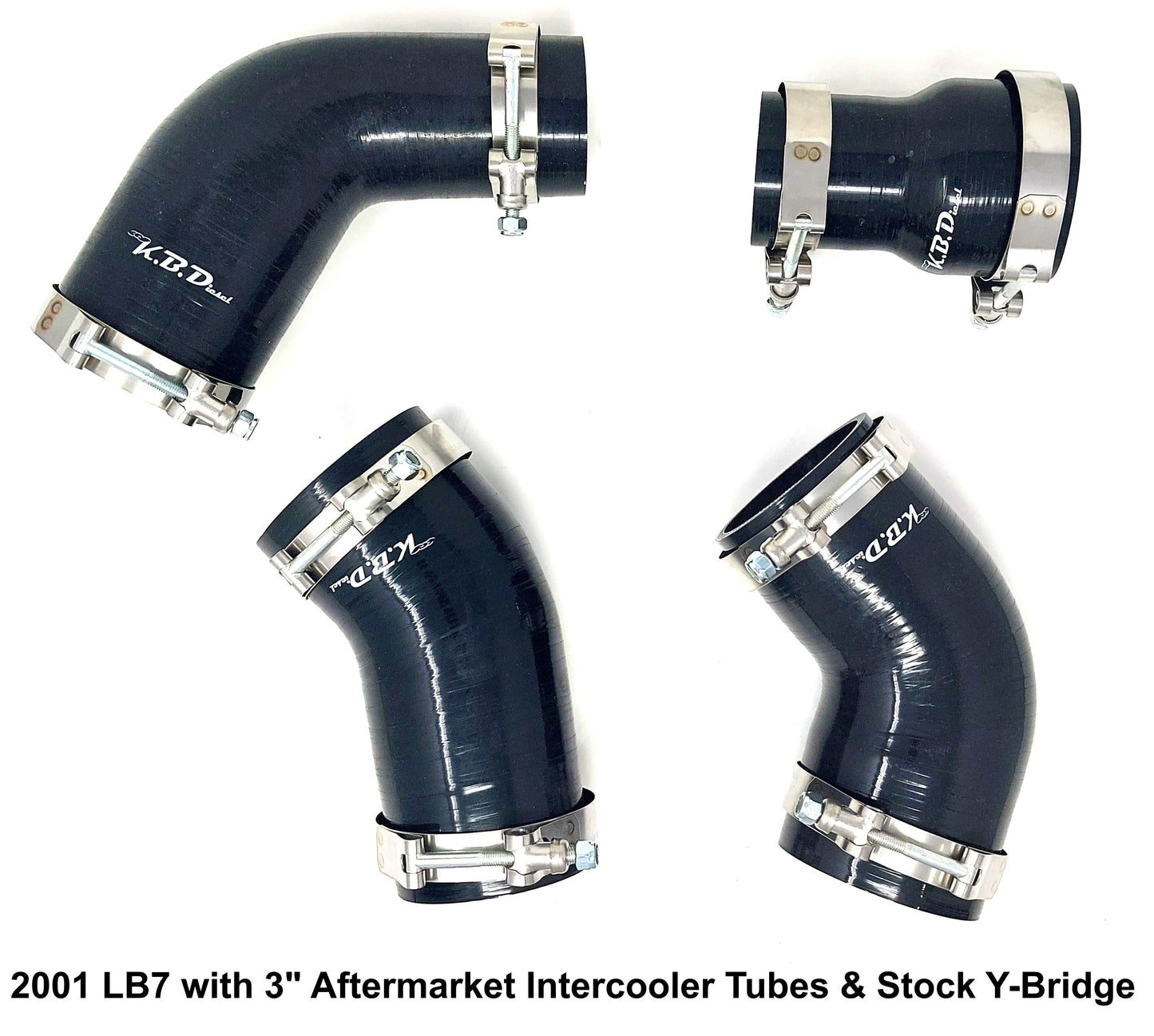 Intercooler Coupler Boot Kit for 2001-2004 6.6l LB7 Duramax