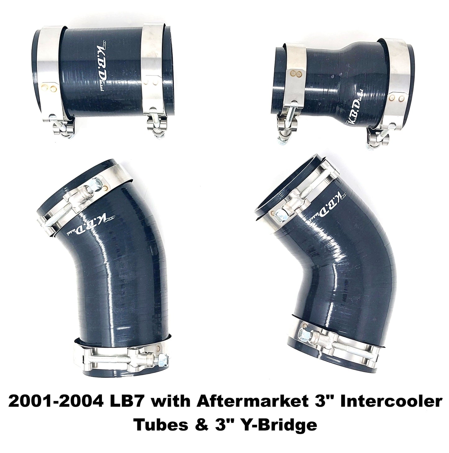 Intercooler Coupler Boot Kit for 2001-2004 6.6l LB7 Duramax