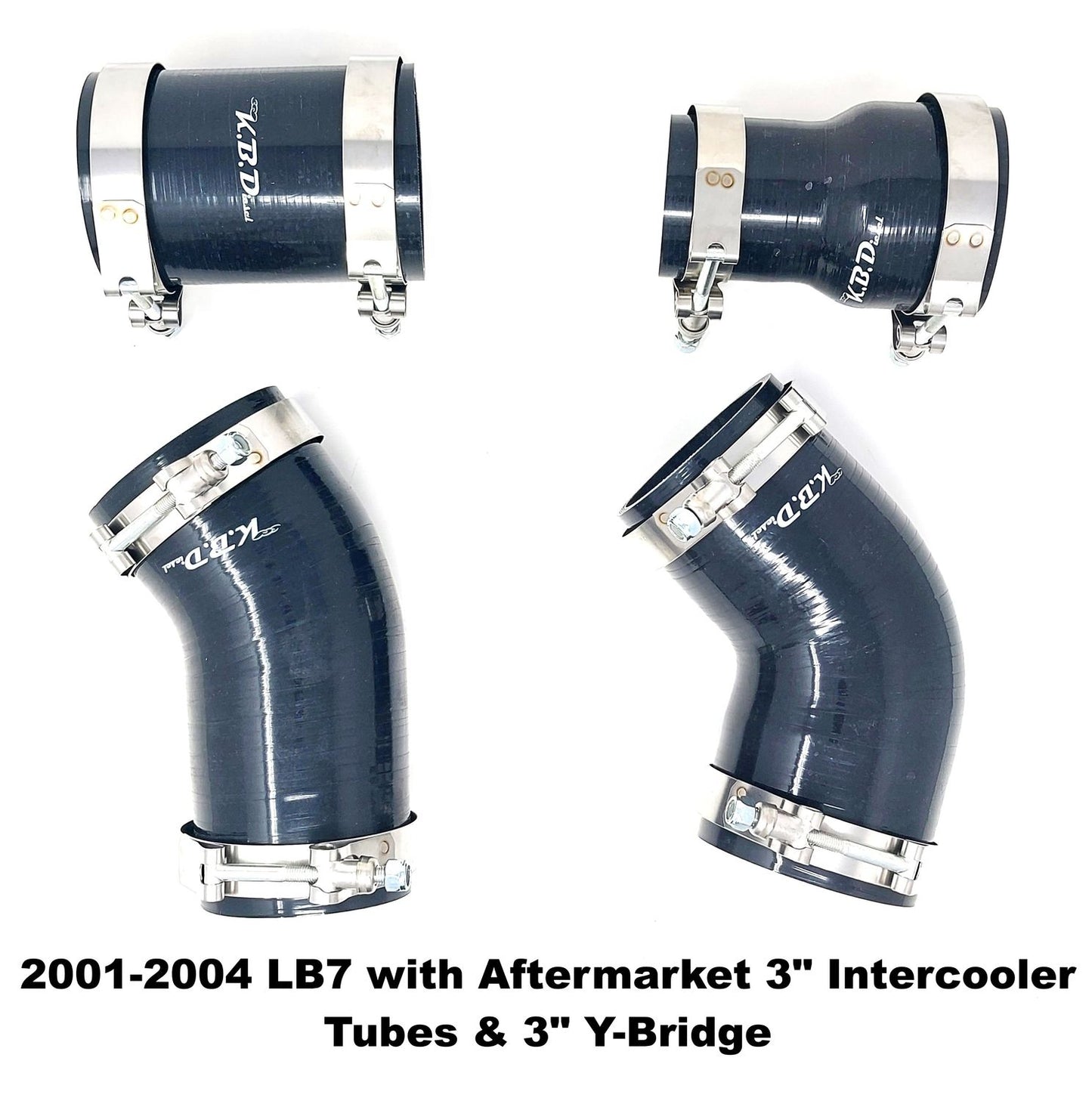 Intercooler Coupler Boot Kit for 2001-2004 6.6l LB7 Duramax