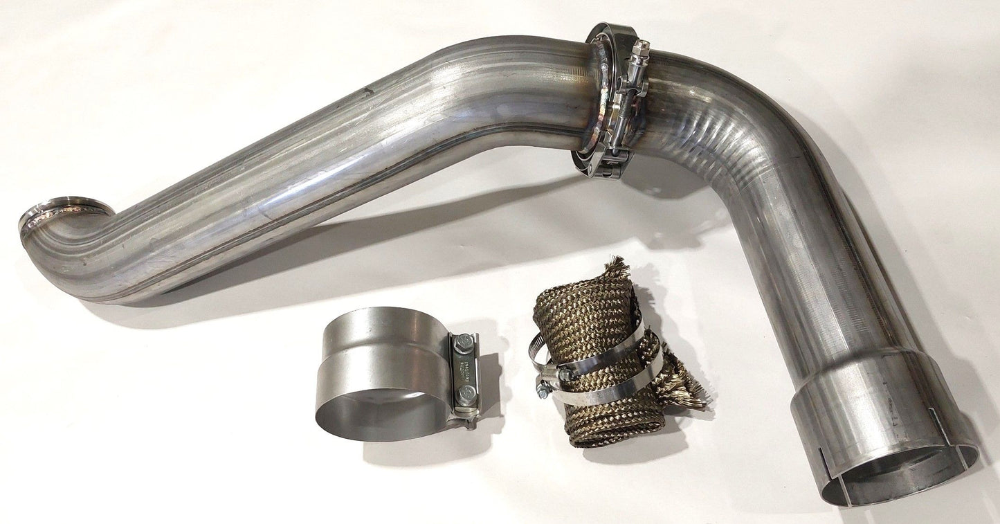 3.5" Turbo Exhaust Downpipe for 2005-2010 Chevy GMC Duramax 6.6 LLY LBZ LMM