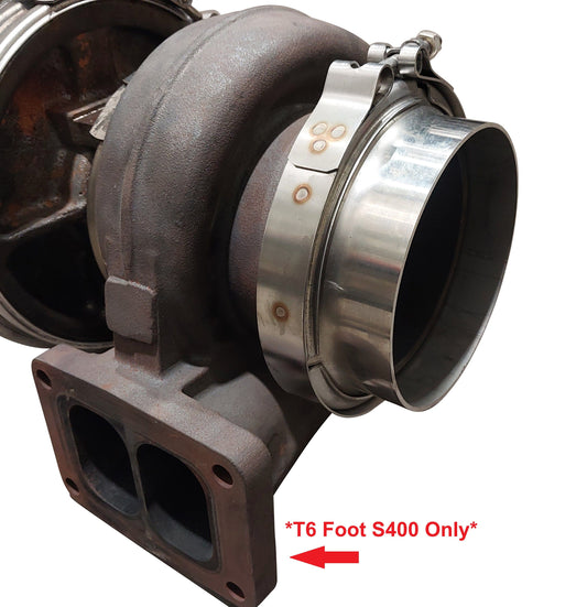 5 Inch S400 *T6 Foot* Downpipe Flare Flange & Clamp