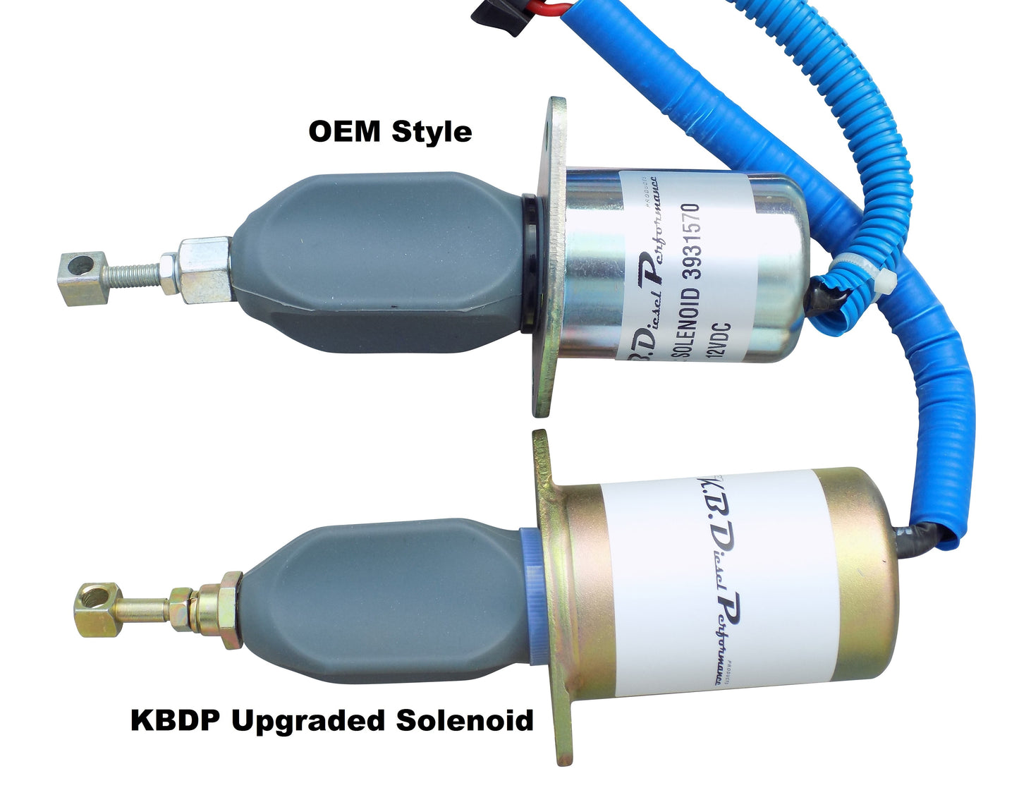 Heavy Duty Upgraded Fuel Shut Off Solenoid 2.5"for 1994-1998 5.9l Cummins