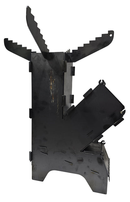 Flat Pack Survival Camping Rocket Stove - DIY Weld it Yourself Kit