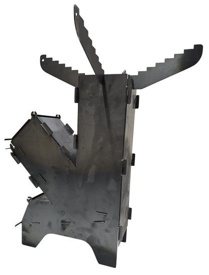 Flat Pack Survival Camping Rocket Stove - DIY Weld it Yourself Kit