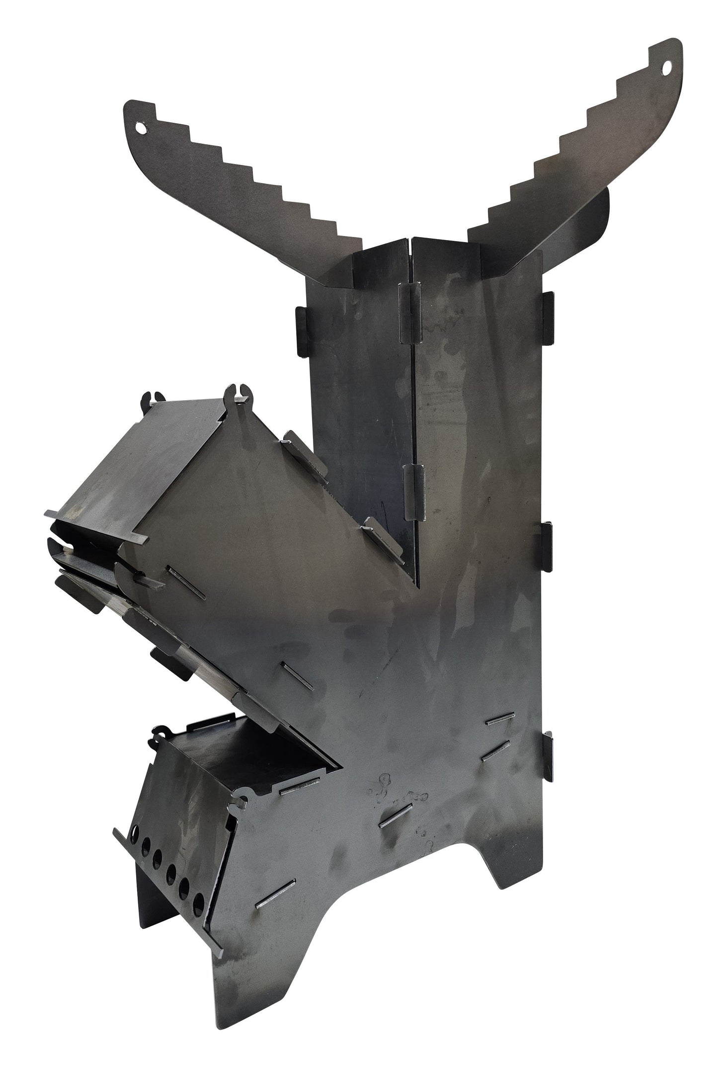 Flat Pack Survival Camping Rocket Stove - DIY Weld it Yourself Kit