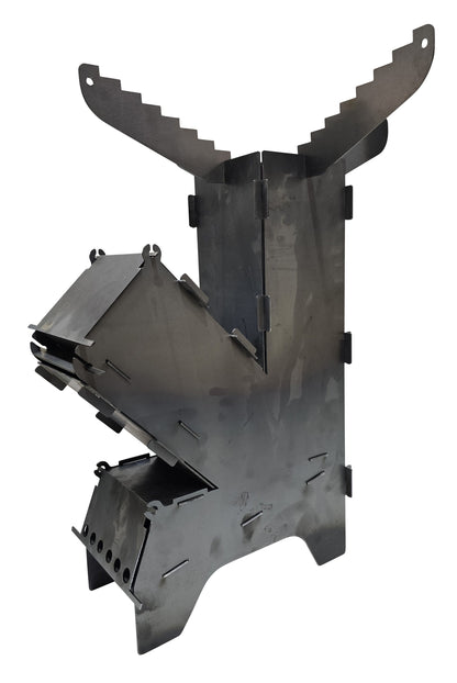 Flat Pack Survival Camping Rocket Stove - DIY Weld it Yourself Kit