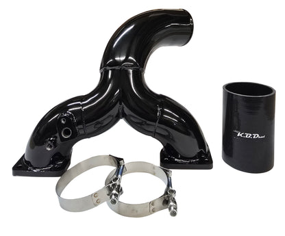 3.5" High Flow Y-Bridge for 6.6l Duramax L5P 2017-2024  Chevy GMC