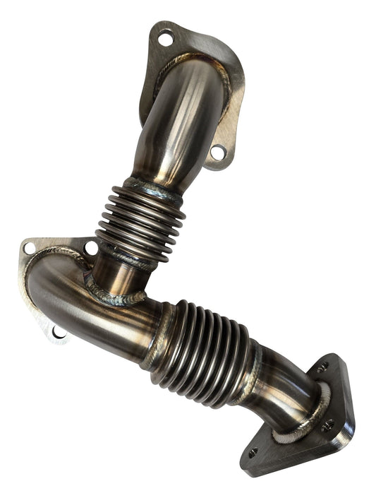 Passenger Turbo Exhaust Up Pipe for 2007-2010 6.6l LMM Duramax Kodiak Topkick