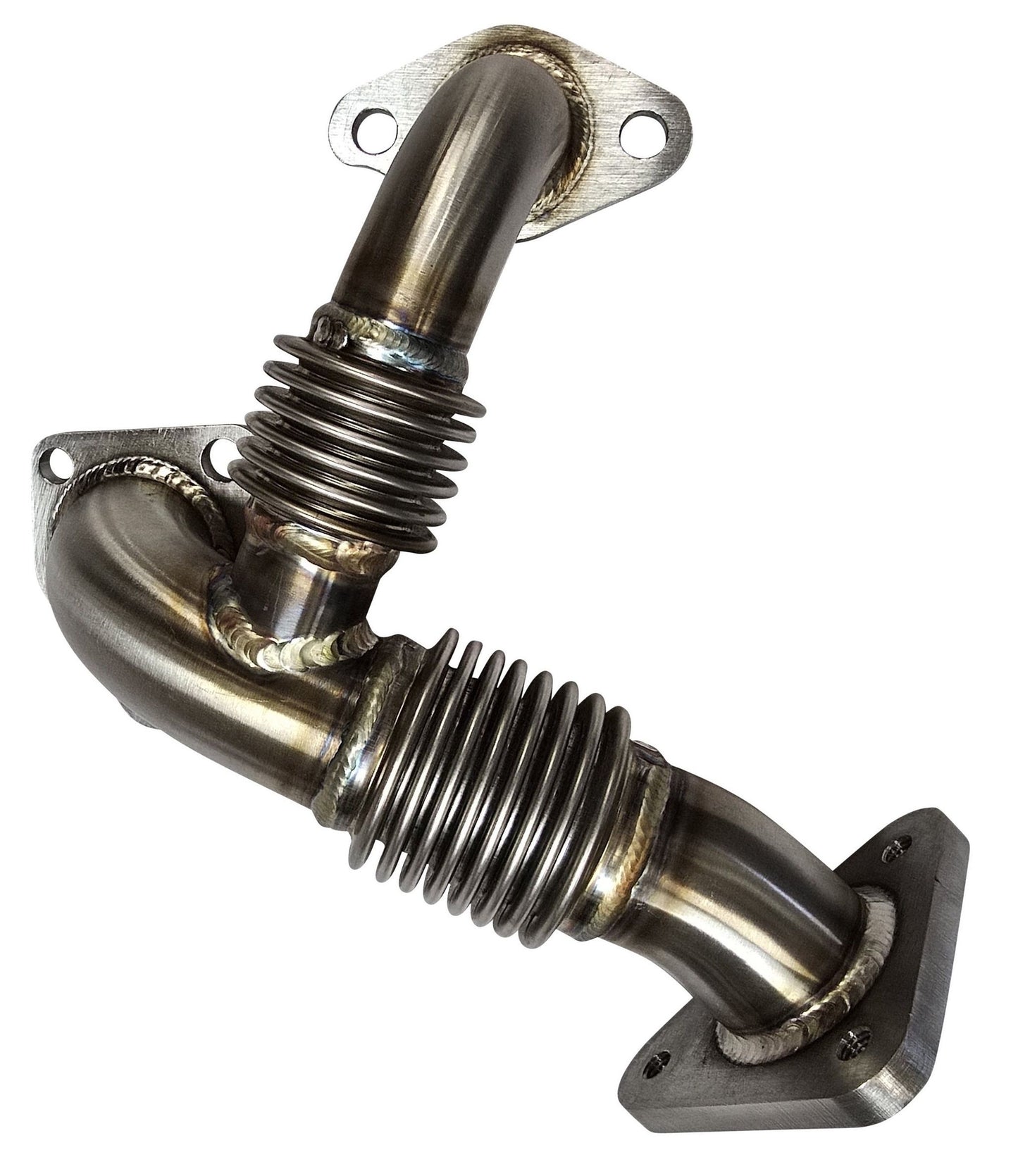Stainless Turbo Exhaust Up Pipes for 2005 6.6l LLY Duramax Kodiak Topkick